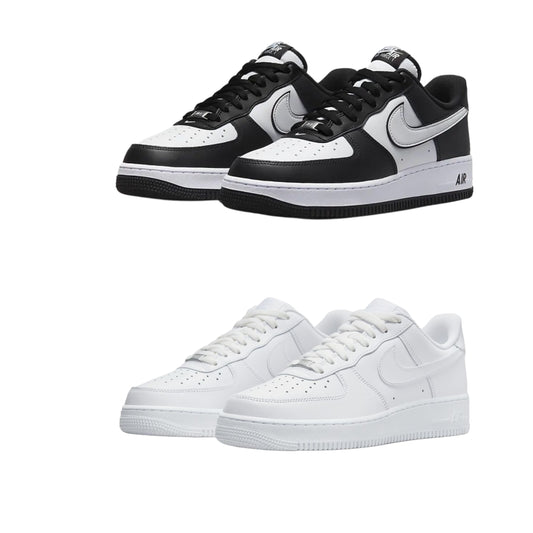 Air Force 1 Panda + Air Force 1 Plain White Combo